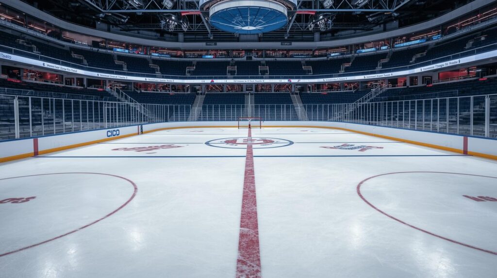 The Hockey Rink and Ice Elements