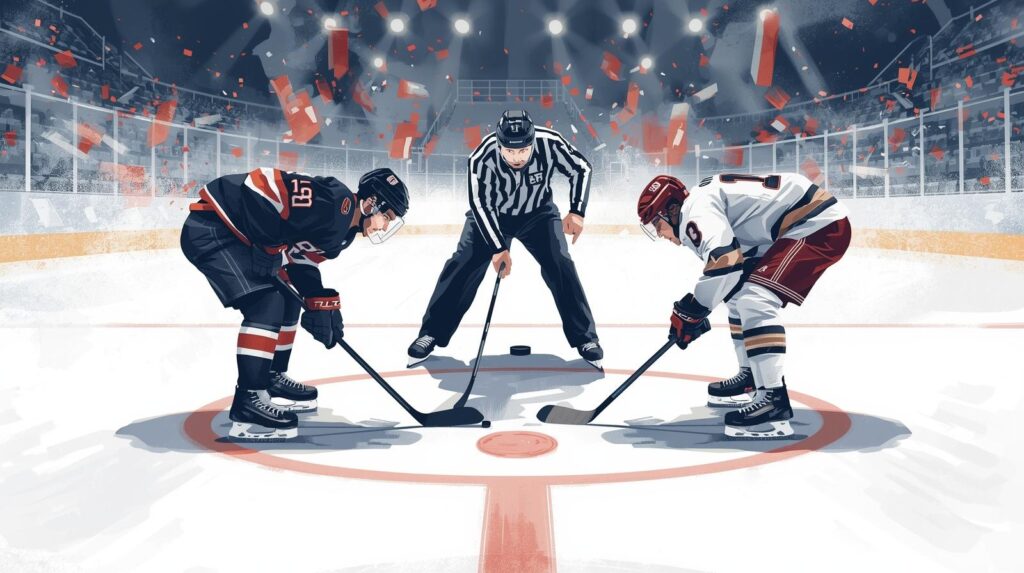 Hockey Faceoff Circles and Dots Explained